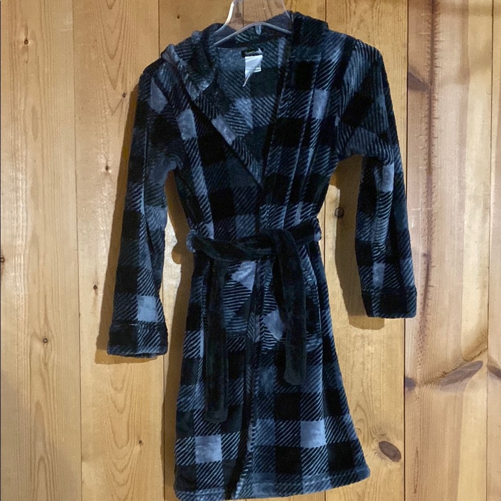 Plaid Hooded Robe
